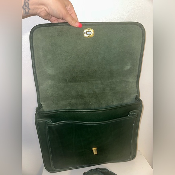 Vintage Coach Colebrooke Business Bag in Bottle Green! - Picture 9 of 10